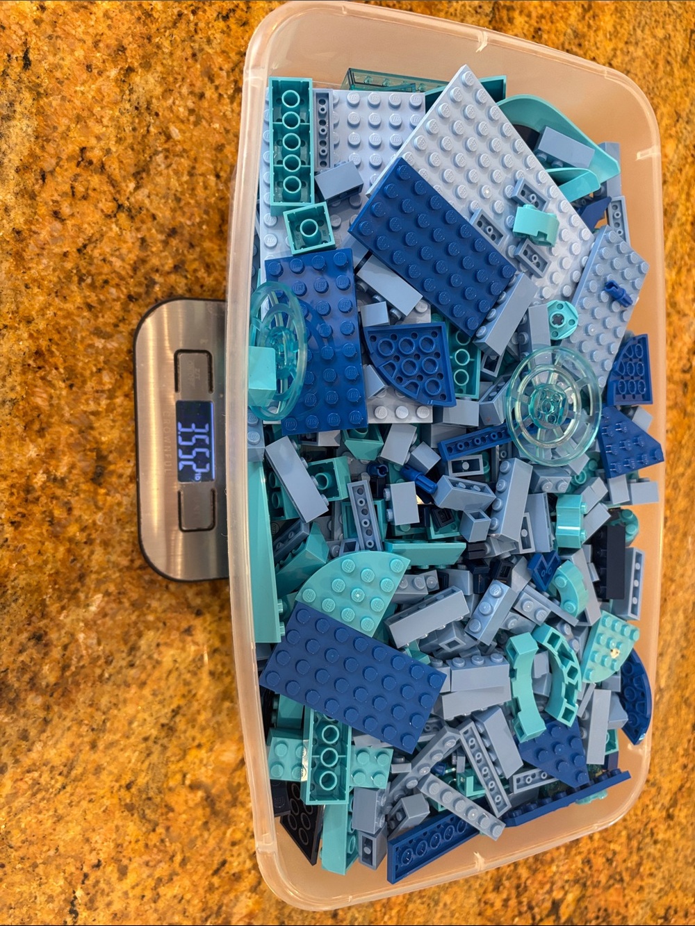 Lego, Shades of Blue, 3.5 lbs